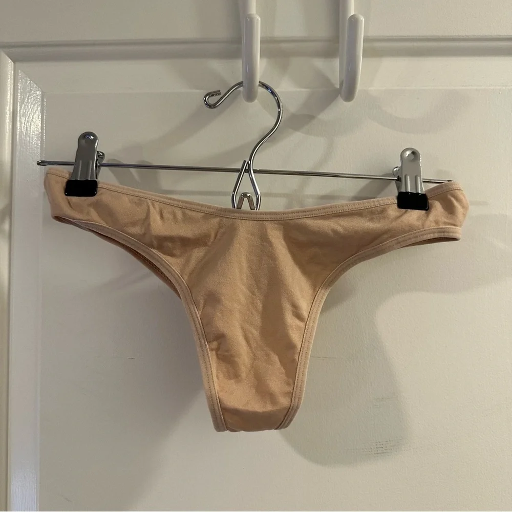 BCBGeneration Spandex Thong in Nude